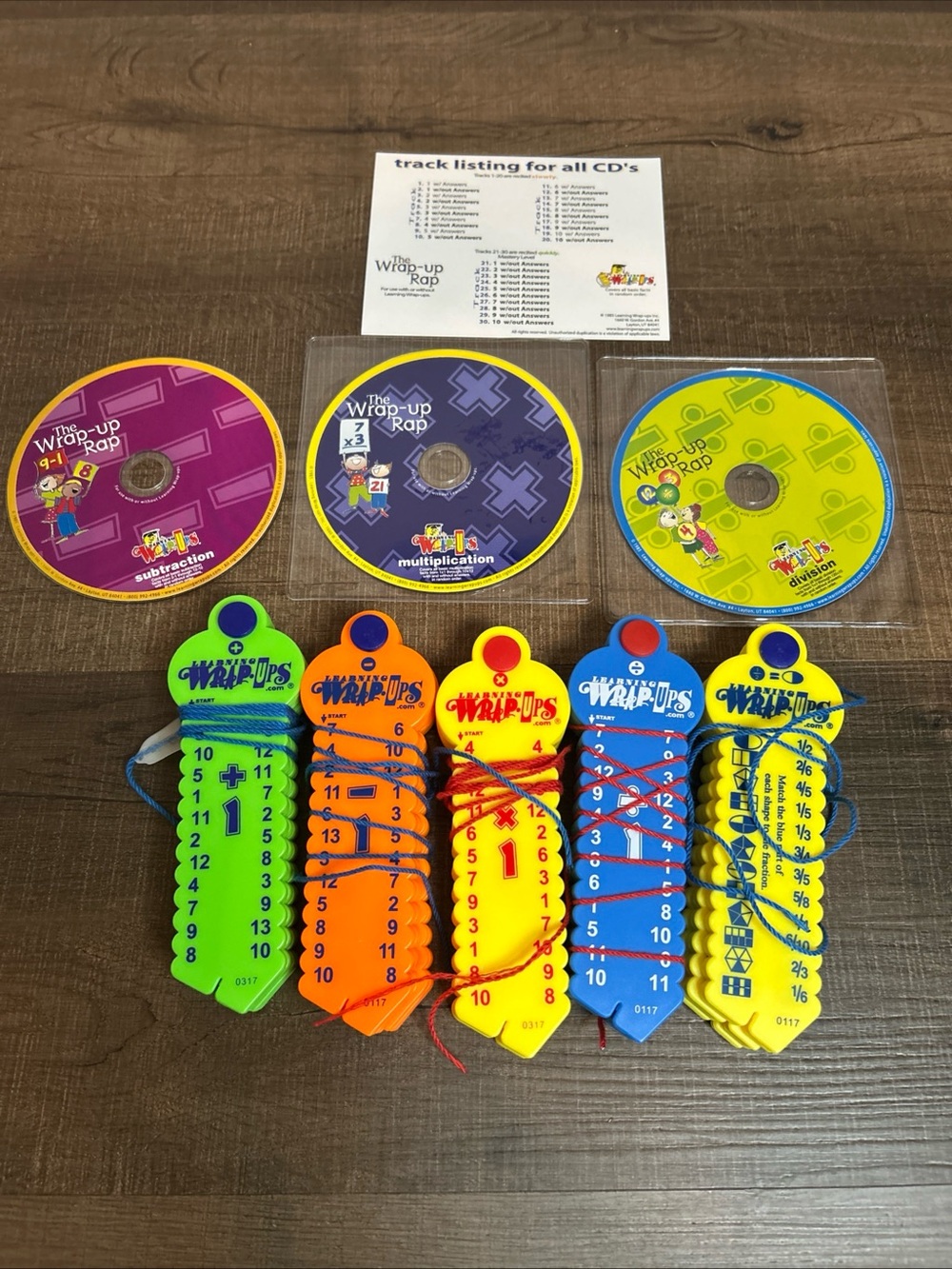 WRAP-UPS Basic Math Kit Set of 5 Math Learning School Hands-on Practice w/Discs